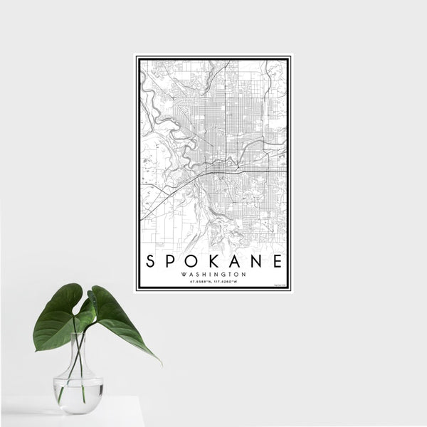 Spokane - Washington Classic Map Print
