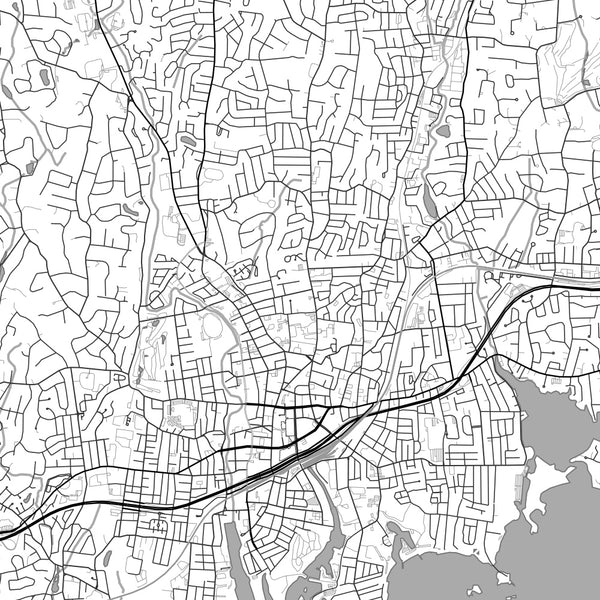 Stamford - Connecticut Classic Map Print