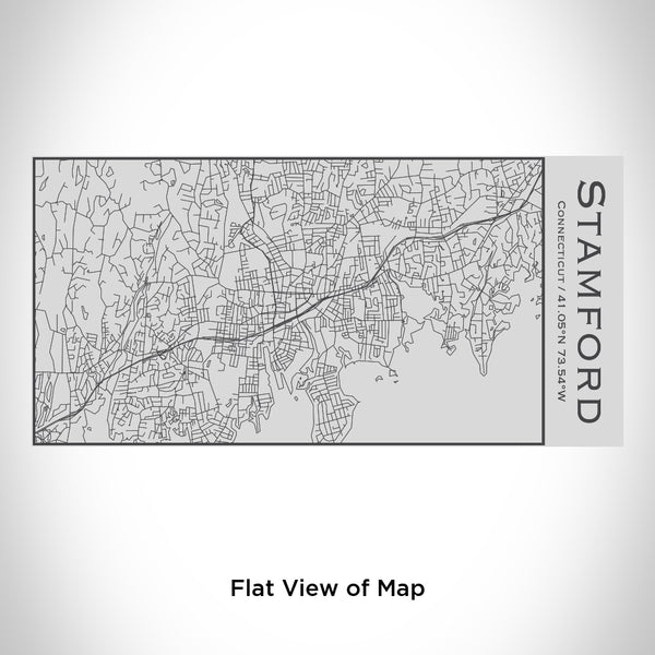 Stamford - Connecticut Map Insulated Bottle