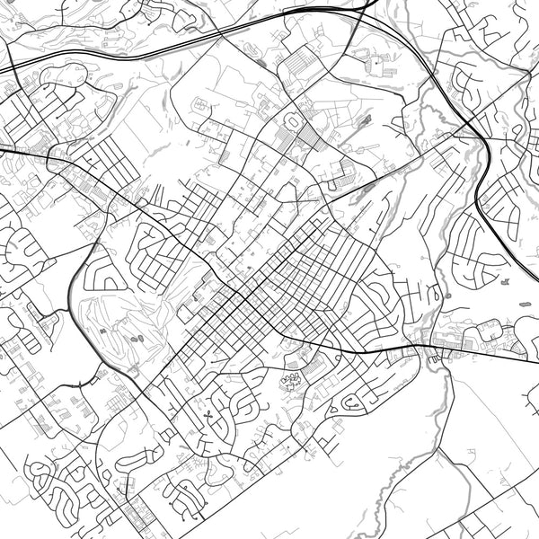 State College - Pennsylvania Classic Map Print