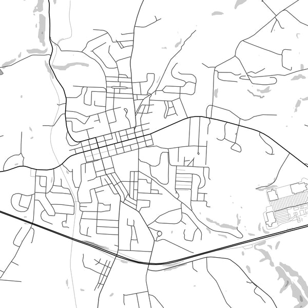 St. Clairsville - Ohio Classic Map Print