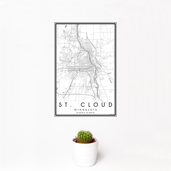 St. Cloud - Minnesota Classic Map Print