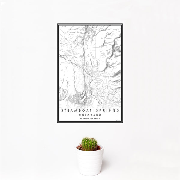 Steamboat Springs - Colorado Classic Map Print