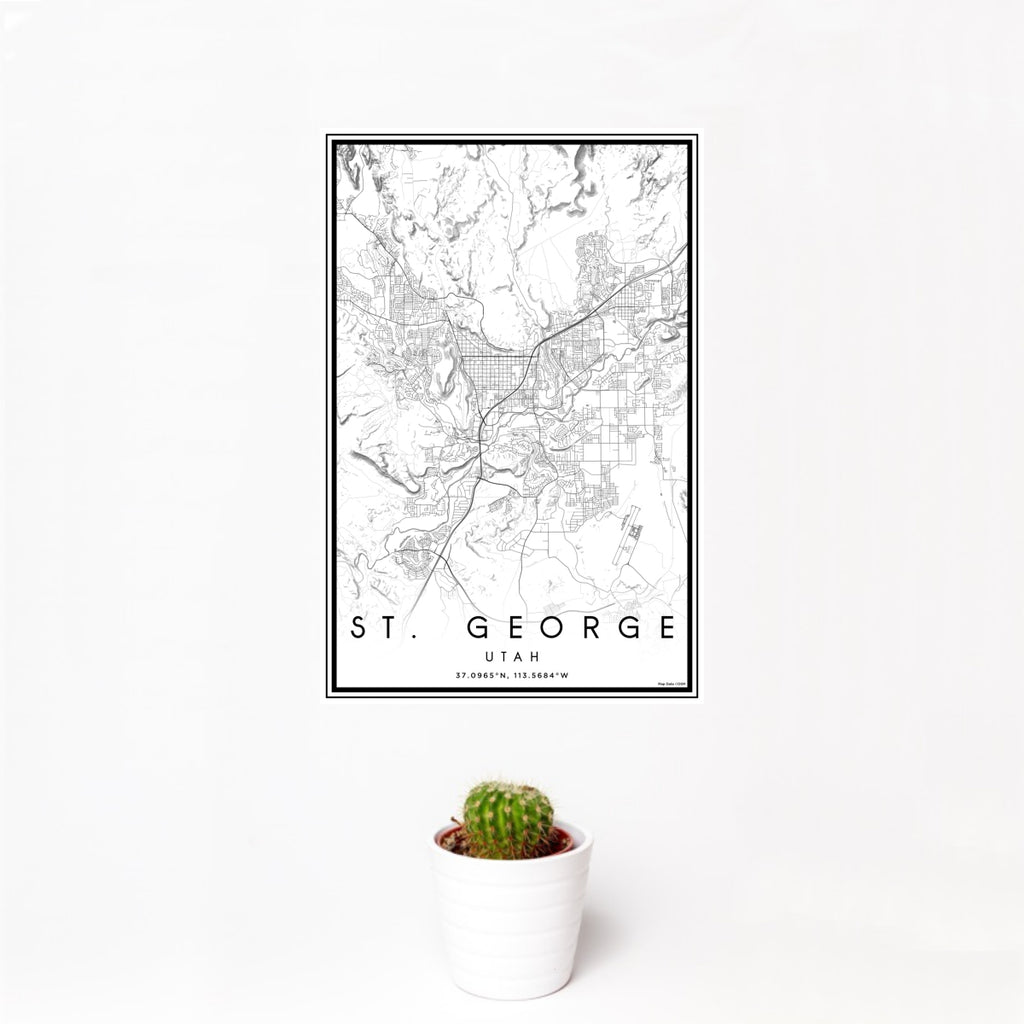 St. George - Utah Classic Map Print