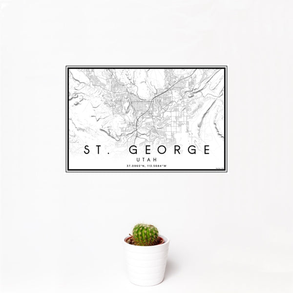 St. George - Utah Classic Map Print