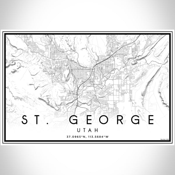 St. George - Utah Classic Map Print
