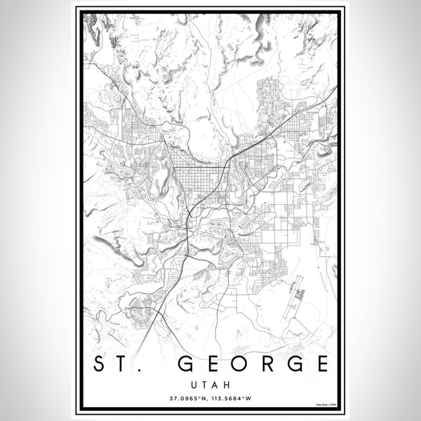 St. George - Utah Classic Map Print
