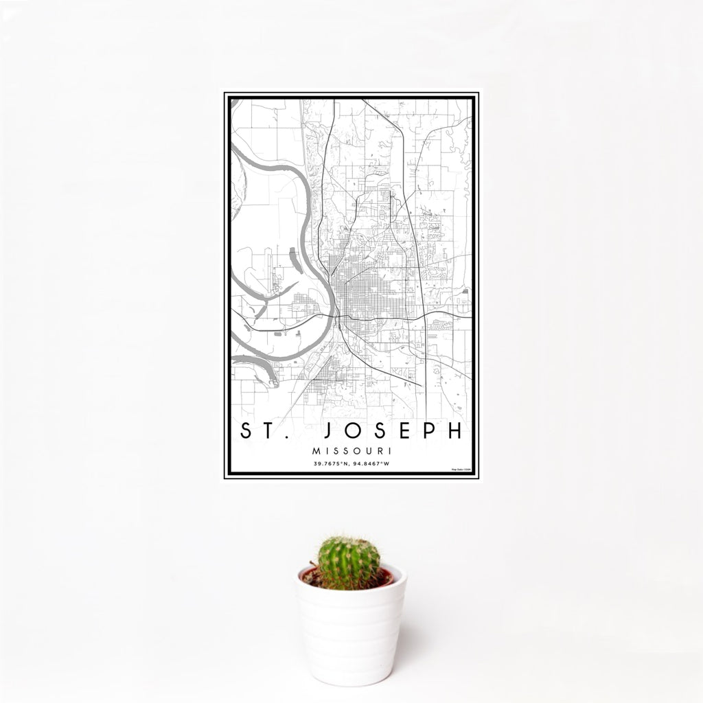 St. Joseph - Missouri Classic Map Print