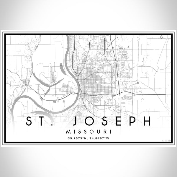 St. Joseph - Missouri Classic Map Print