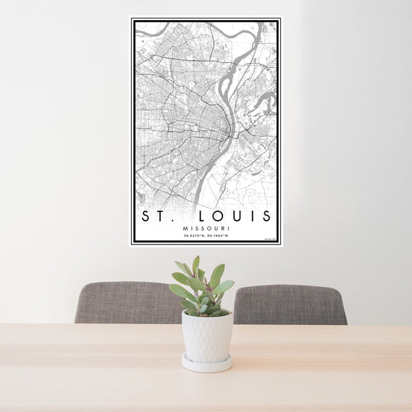 St. Louis - Missouri Classic Map Print