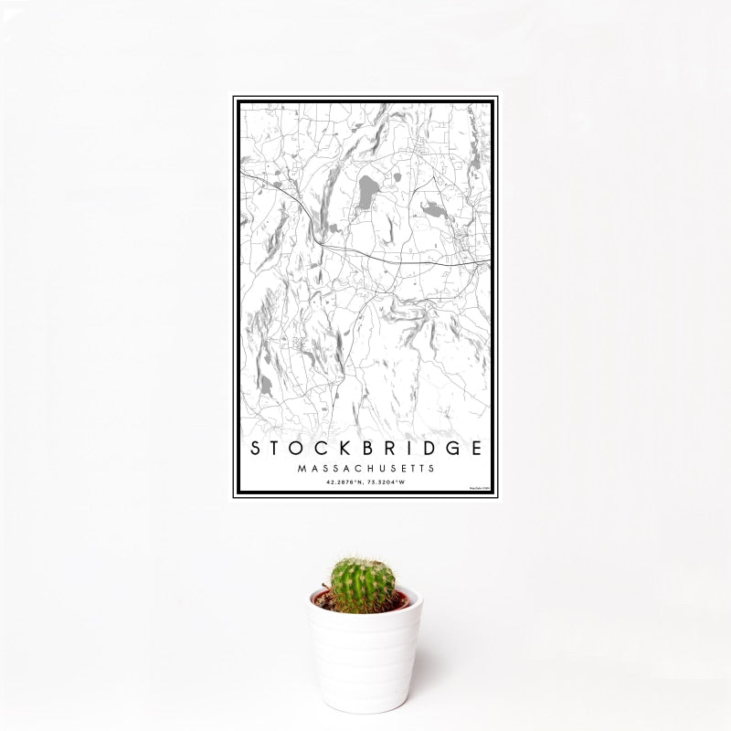 Stockbridge - Massachusetts Classic Map Print