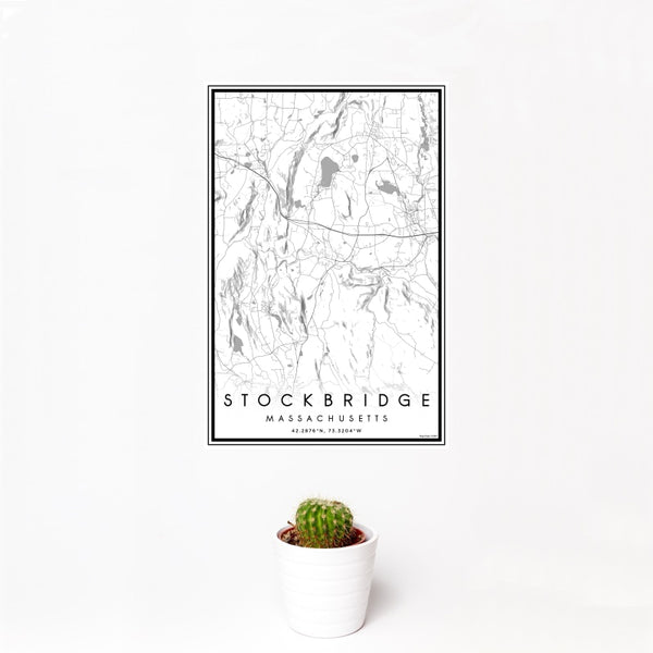Stockbridge - Massachusetts Classic Map Print
