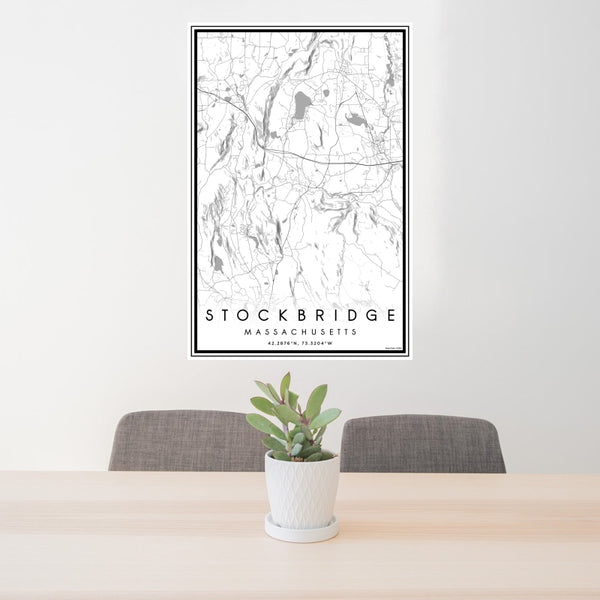 Stockbridge - Massachusetts Classic Map Print
