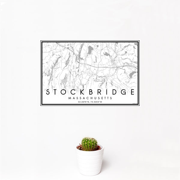 Stockbridge - Massachusetts Classic Map Print