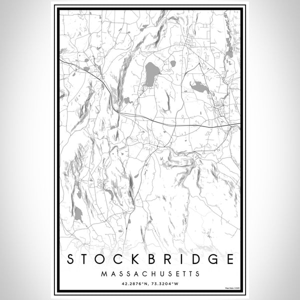 Stockbridge - Massachusetts Classic Map Print
