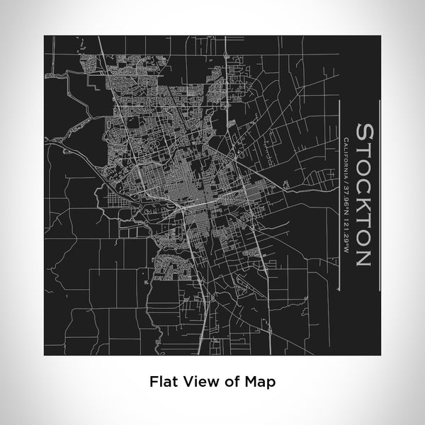 Stockton - California Map Tumbler in Matte Black