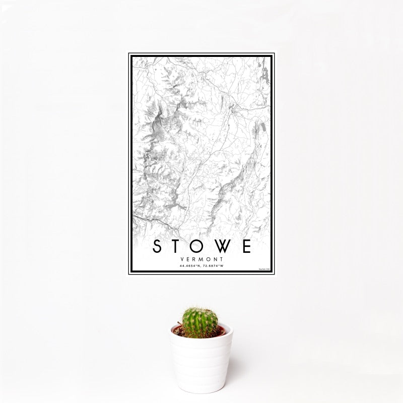 Stowe - Vermont Classic Map Print