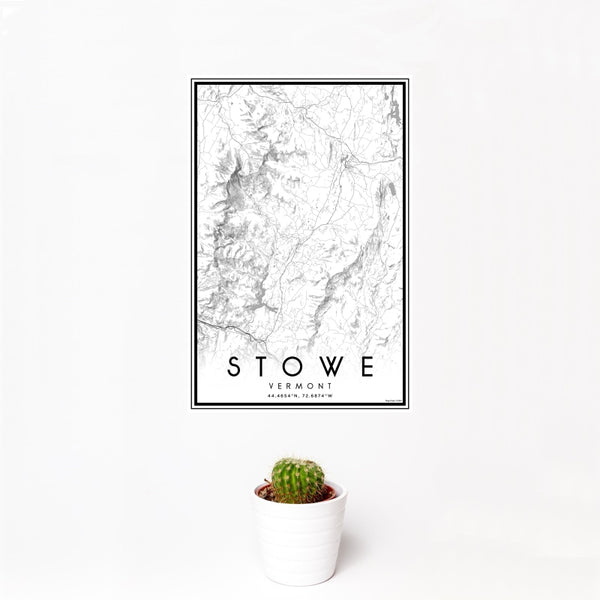 Stowe - Vermont Classic Map Print