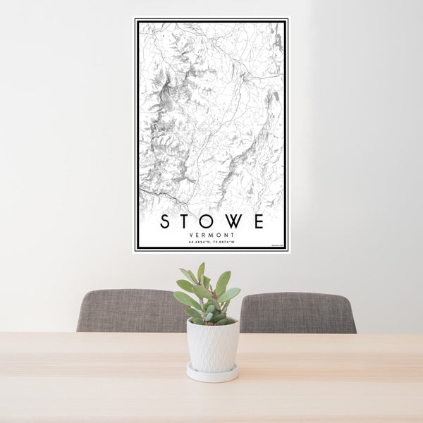 Stowe - Vermont Classic Map Print
