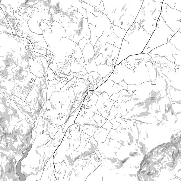 Stowe - Vermont Classic Map Print