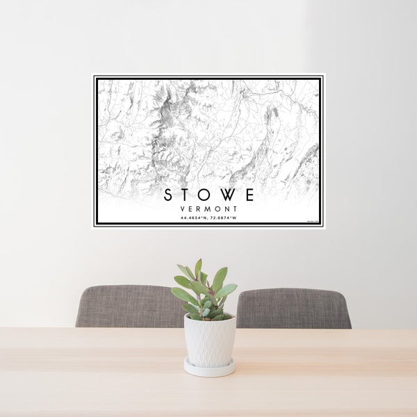 Stowe - Vermont Classic Map Print