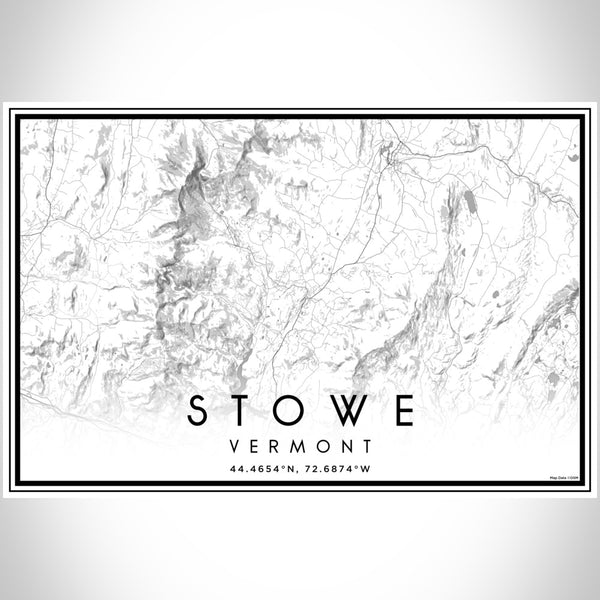 Stowe - Vermont Classic Map Print