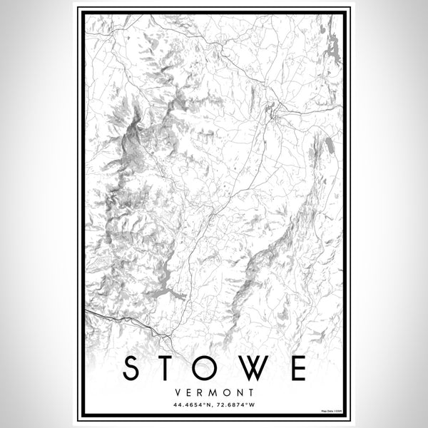 Stowe - Vermont Classic Map Print