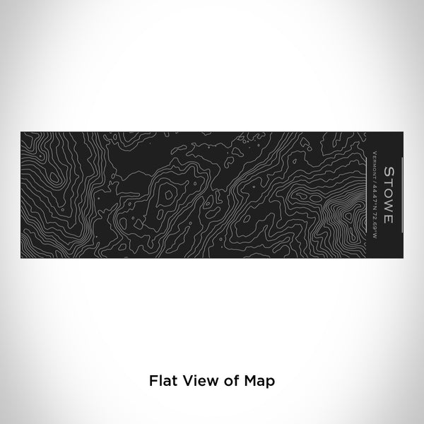 Rendered View of Stowe Vermont Map Engraving on 10oz Stainless Steel Insulated Cup with Sliding Lid in Black