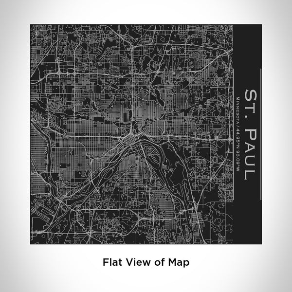 St. Paul - Minnesota Map Tumbler in Matte Black