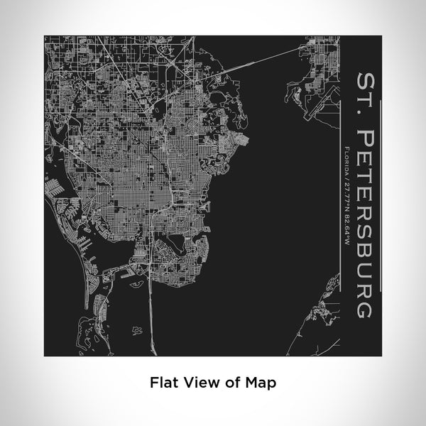 St. Petersburg - Florida Map Tumbler in Matte Black