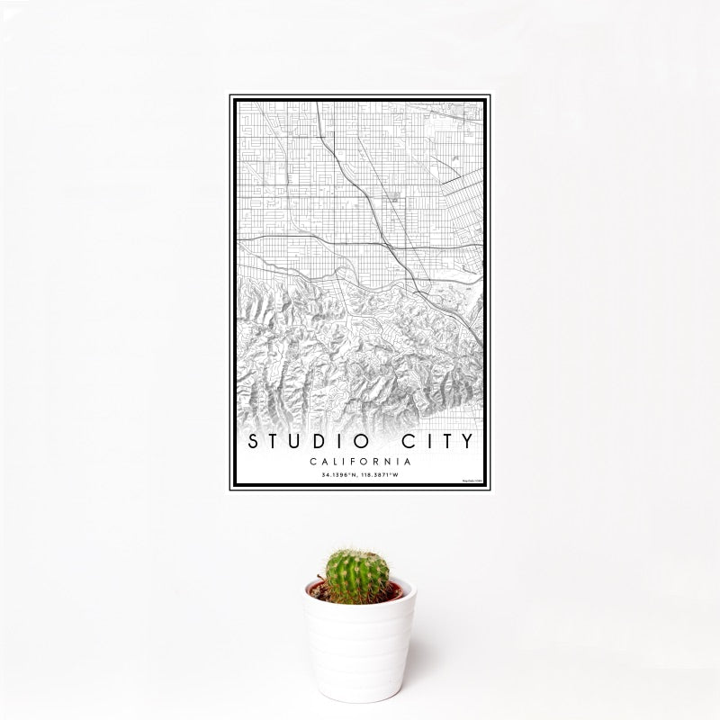 Studio City - California Classic Map Print