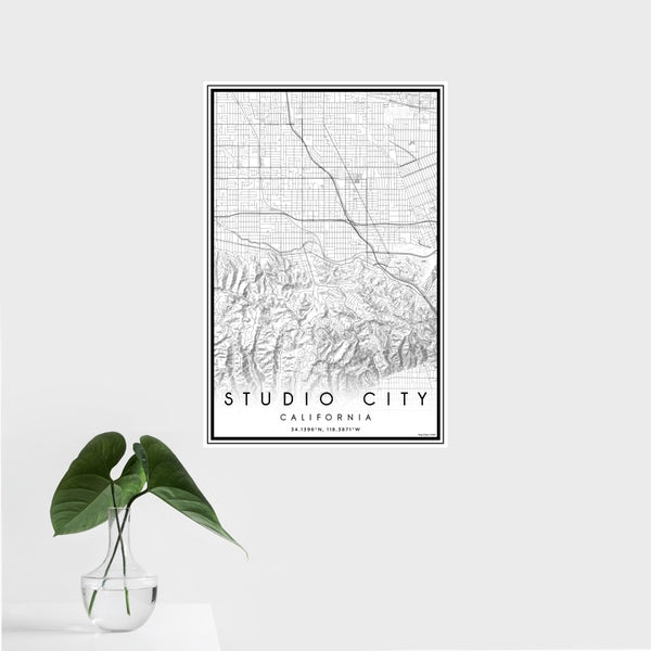 Studio City - California Classic Map Print