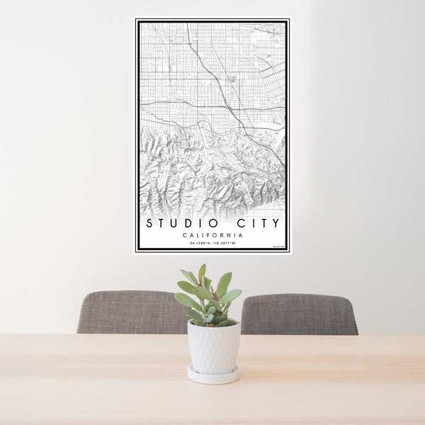 Studio City - California Classic Map Print