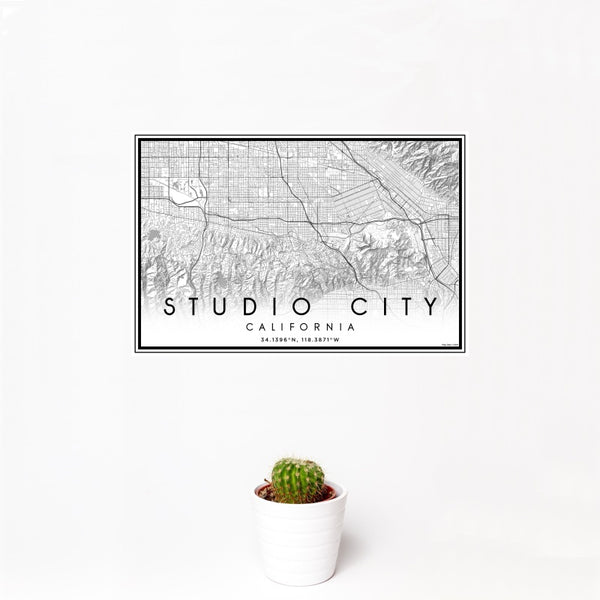 Studio City - California Classic Map Print