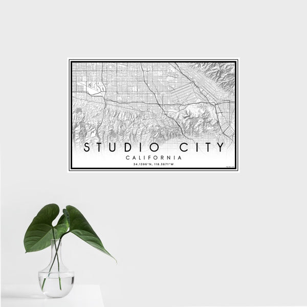 Studio City - California Classic Map Print