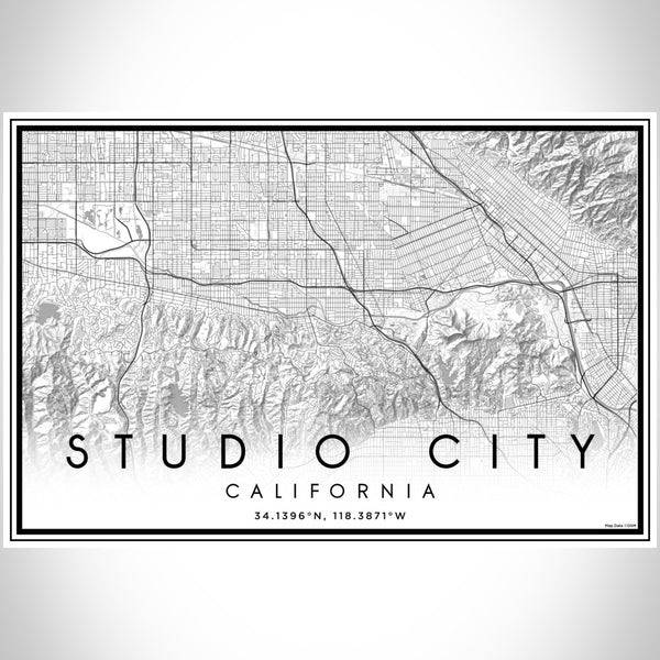 Studio City - California Classic Map Print