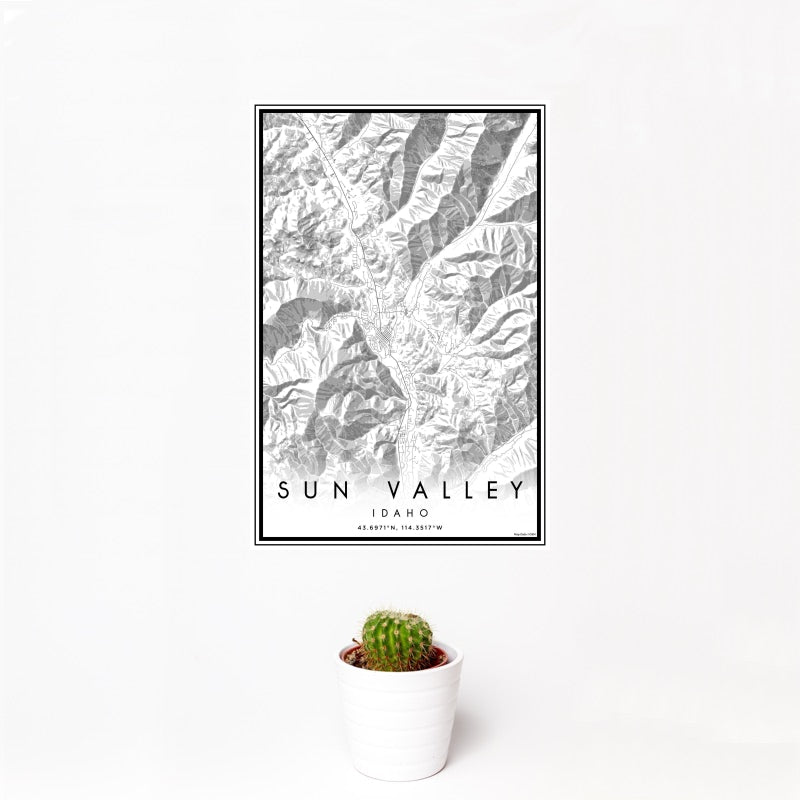 Sun Valley - Idaho Classic Map Print