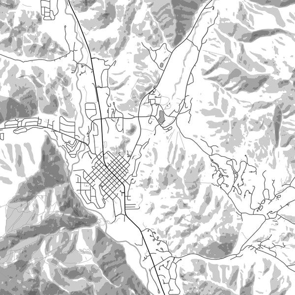 Sun Valley - Idaho Classic Map Print