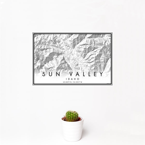 Sun Valley - Idaho Classic Map Print