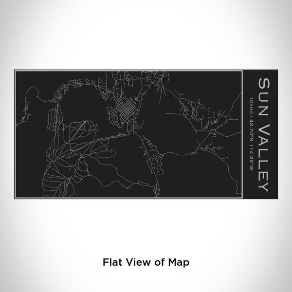 Sun Valley - Idaho Map Insulated Bottle in Matte Black