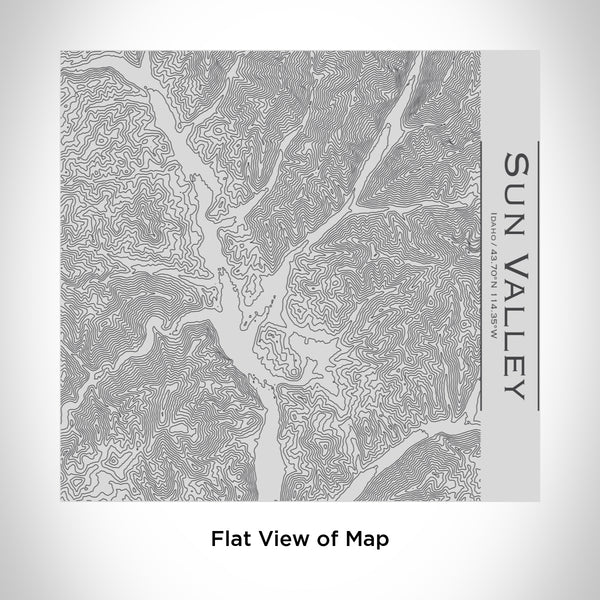 Rendered View of Sun Valley Idaho Map Engraving on 17oz Stainless Steel Insulated Tumbler