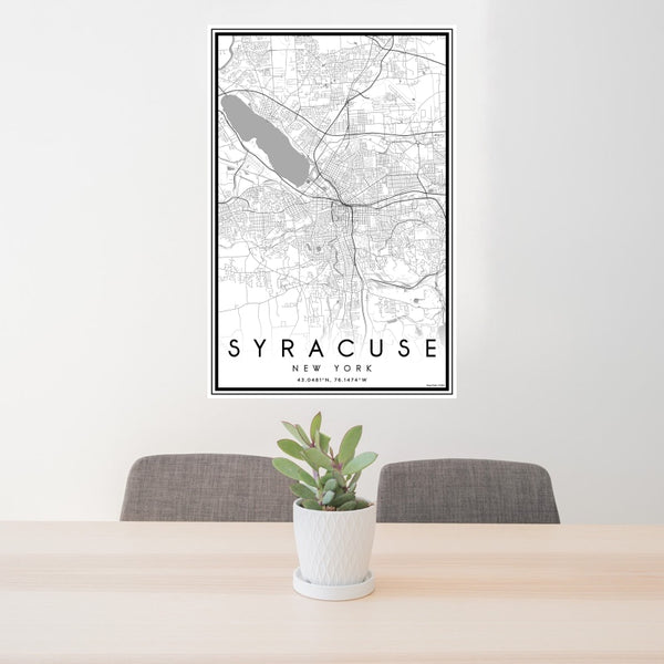 Syracuse - New York Classic Map Print