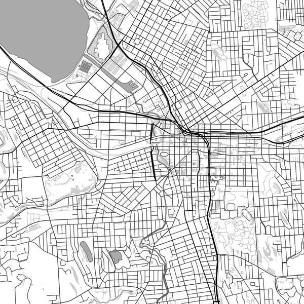Syracuse - New York Classic Map Print