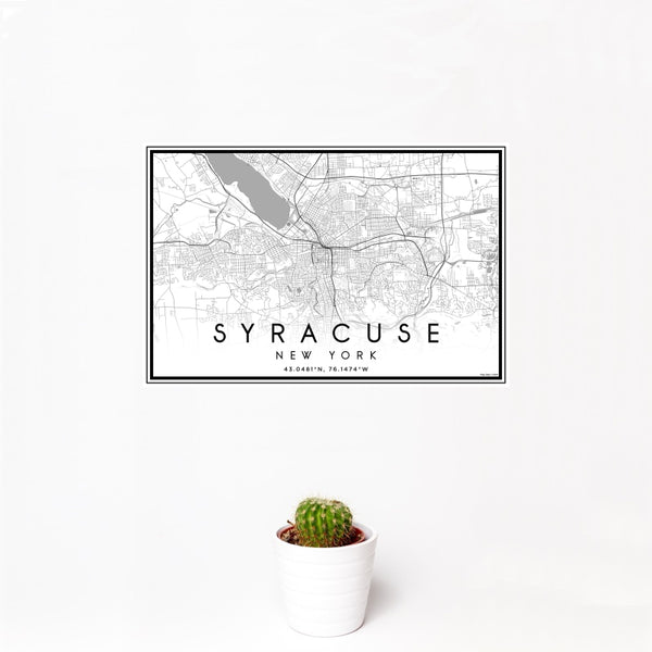Syracuse - New York Classic Map Print