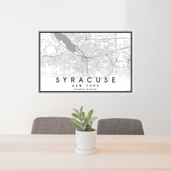 Syracuse - New York Classic Map Print