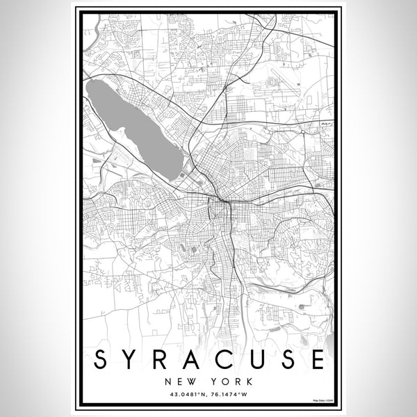 Syracuse - New York Classic Map Print