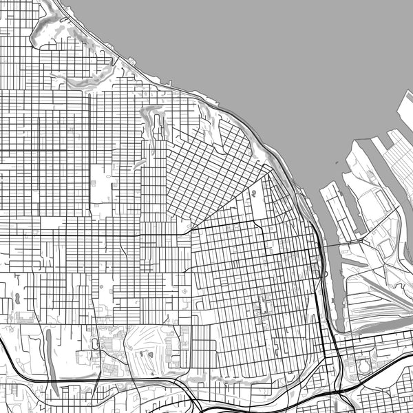 Tacoma - Washington Classic Map Print