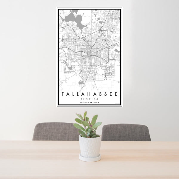 Tallahassee - Florida Classic Map Print