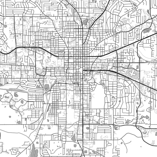 Tallahassee - Florida Classic Map Print