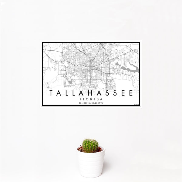 Tallahassee - Florida Classic Map Print